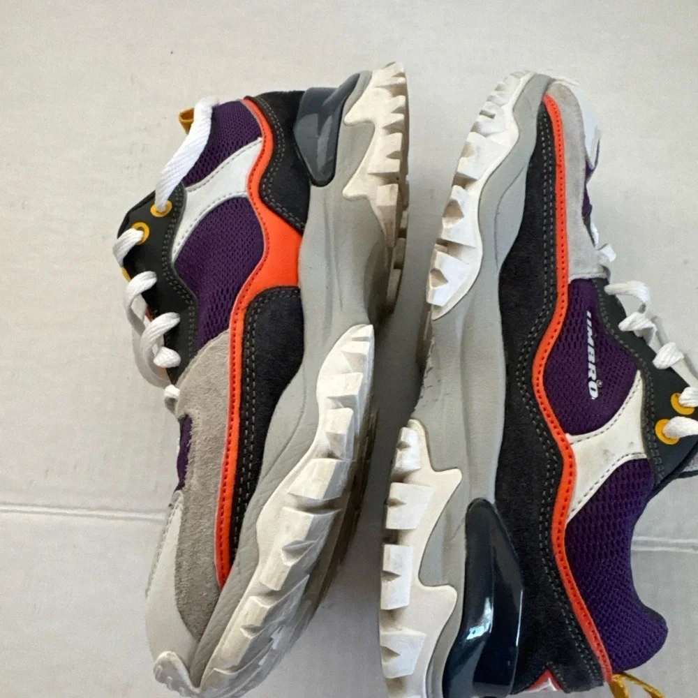 Umbro Gray and Purple Trail Sneakers